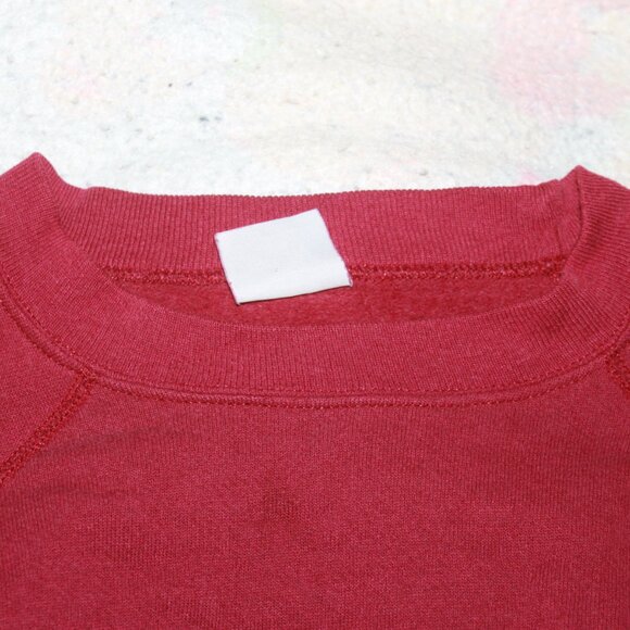 Men's Red Long Sleeve Pullover Sweater Blank Tag - Picture 2 of 7